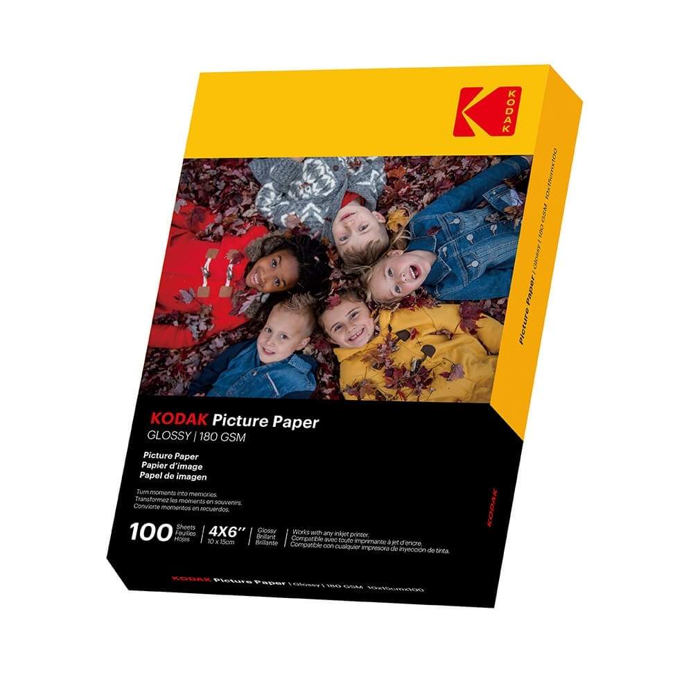 KODAK 10x15 cm blankt fotopapir 180/m² 100 ark