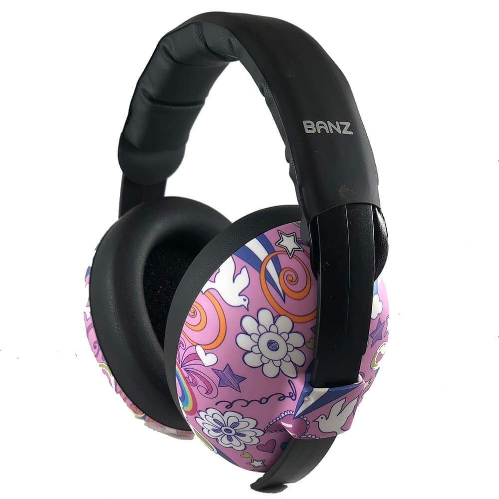 BANZ Øreværn Baby Peace Pink