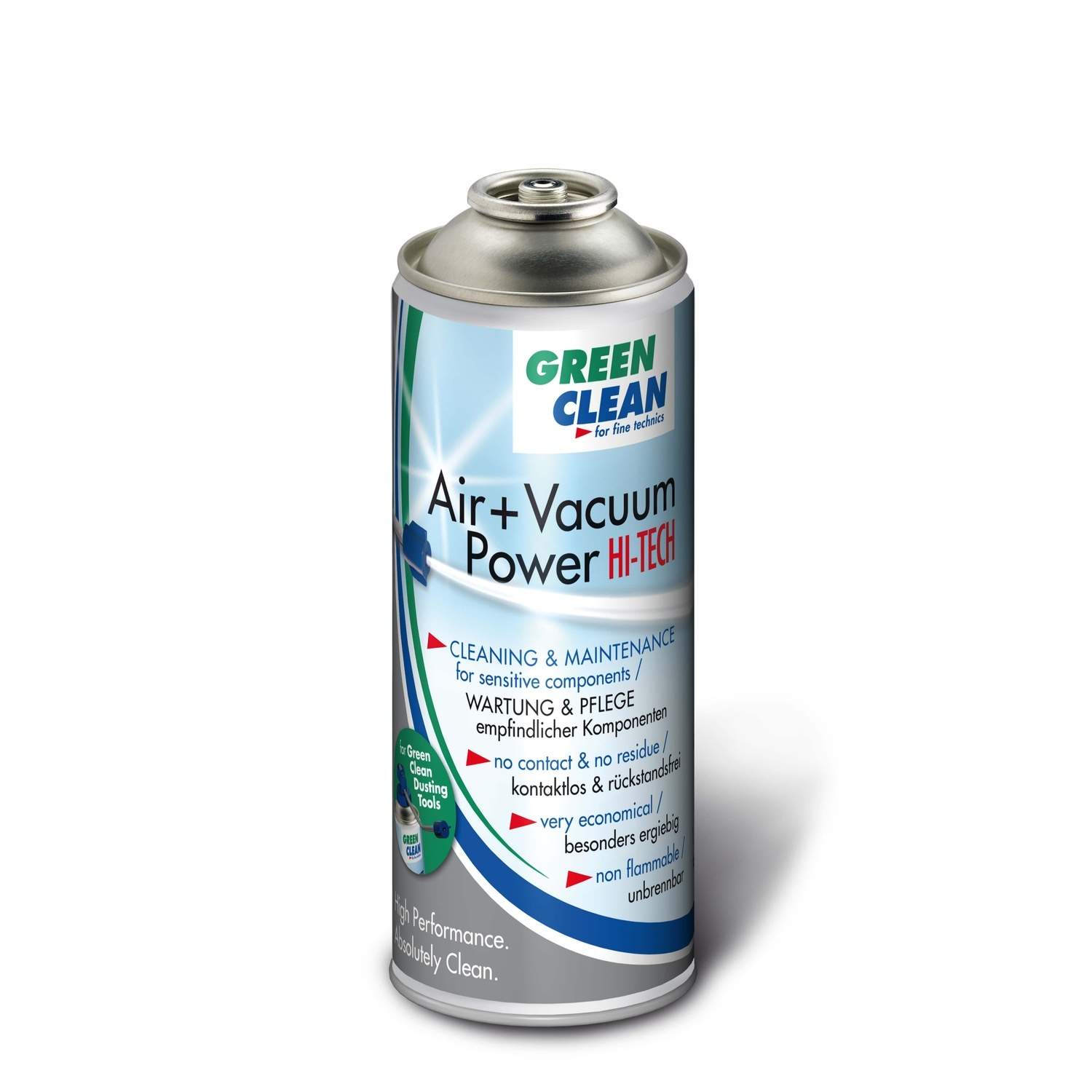 GREEN CLEAN Trykluft 400 ml. G-2051 Air Vacuum Power Hi Tech