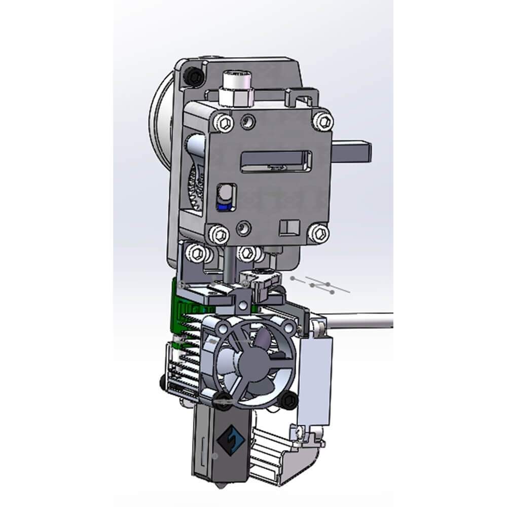 FLASHFORGE Extruder Assembly R Reservedel til Guider 3 Ultra