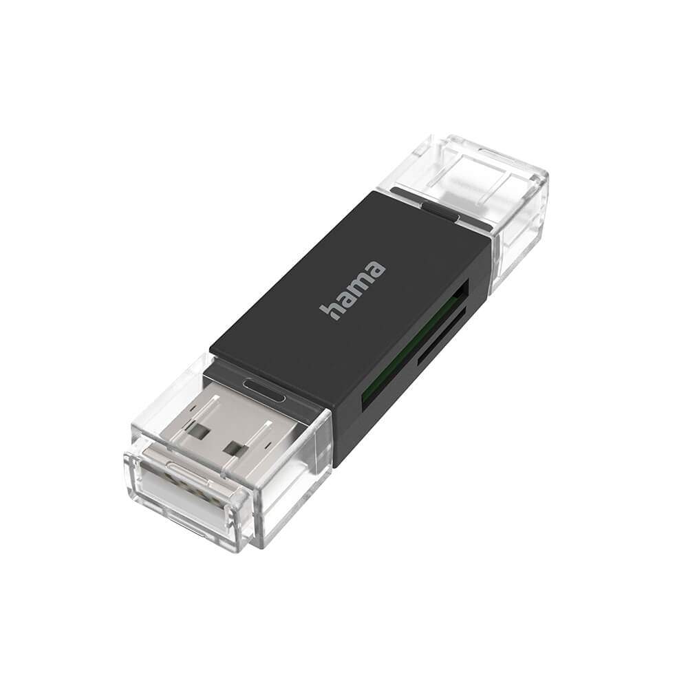 HAMA Card Reader USB-A Micro-USB SD/microSD | Mode & Accessoarer - Kläder - Skor | Pryloteket