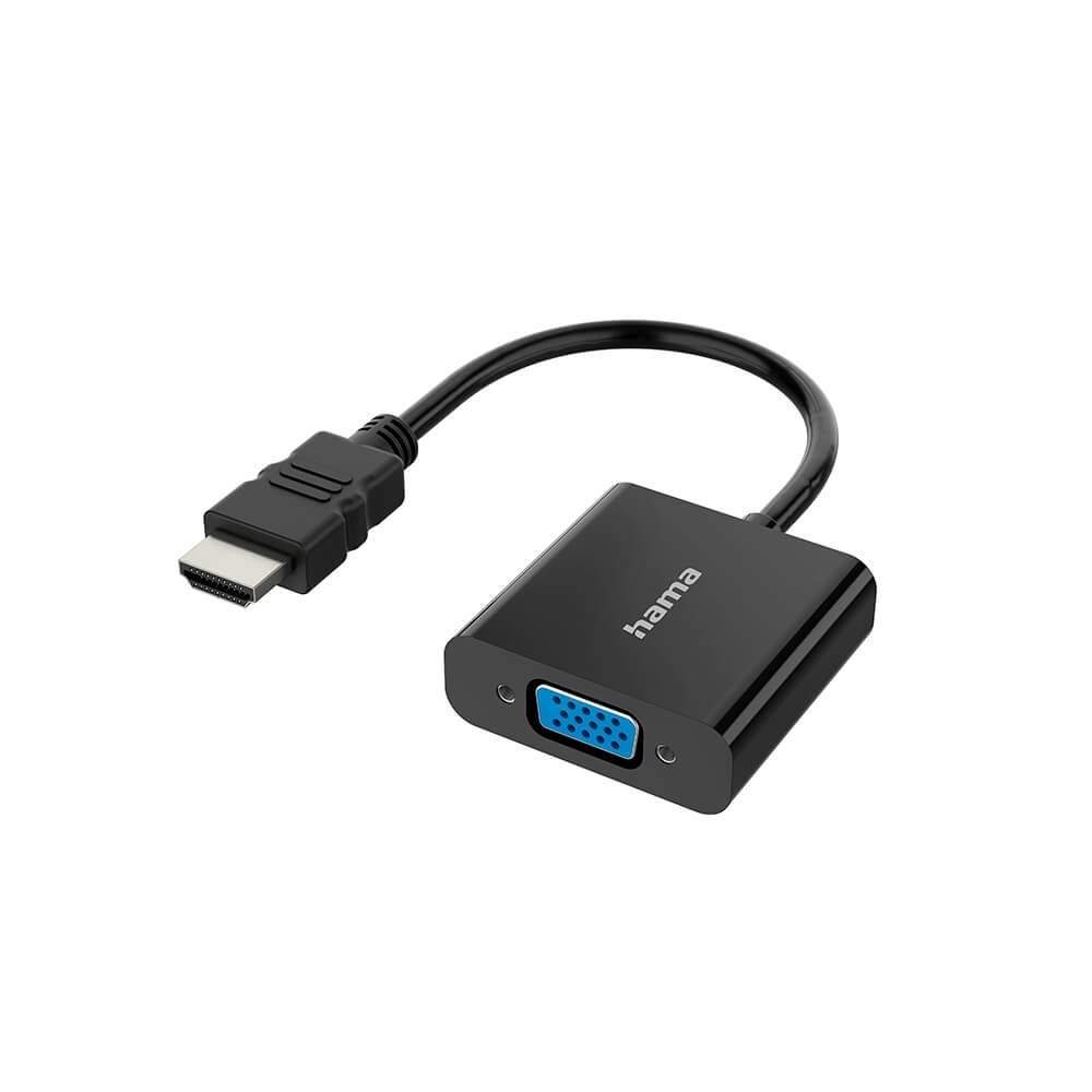 HAMA Adapter HDMI-VGA Full-HD 1080p Black | Elektronik - Kablar & Adaptrar - Adaptrar & Signalomvandlare - Video | Pryloteket