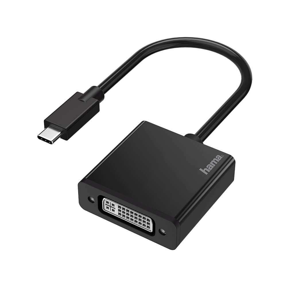 HAMA Adapter Video USB-C til DVI Ultra-HD 4K