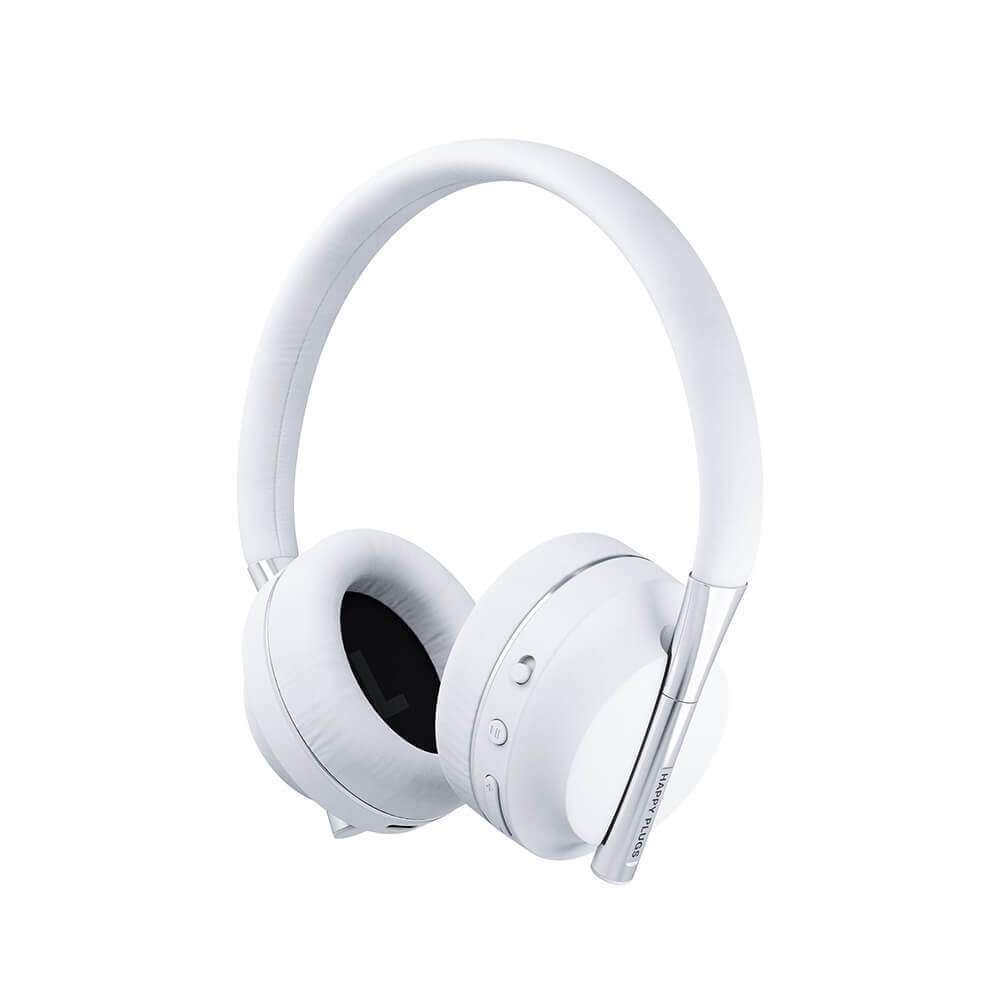 HAPPY PLUGS Play Hovedtelefon Over-Ear 85dB Trådløs Hvid