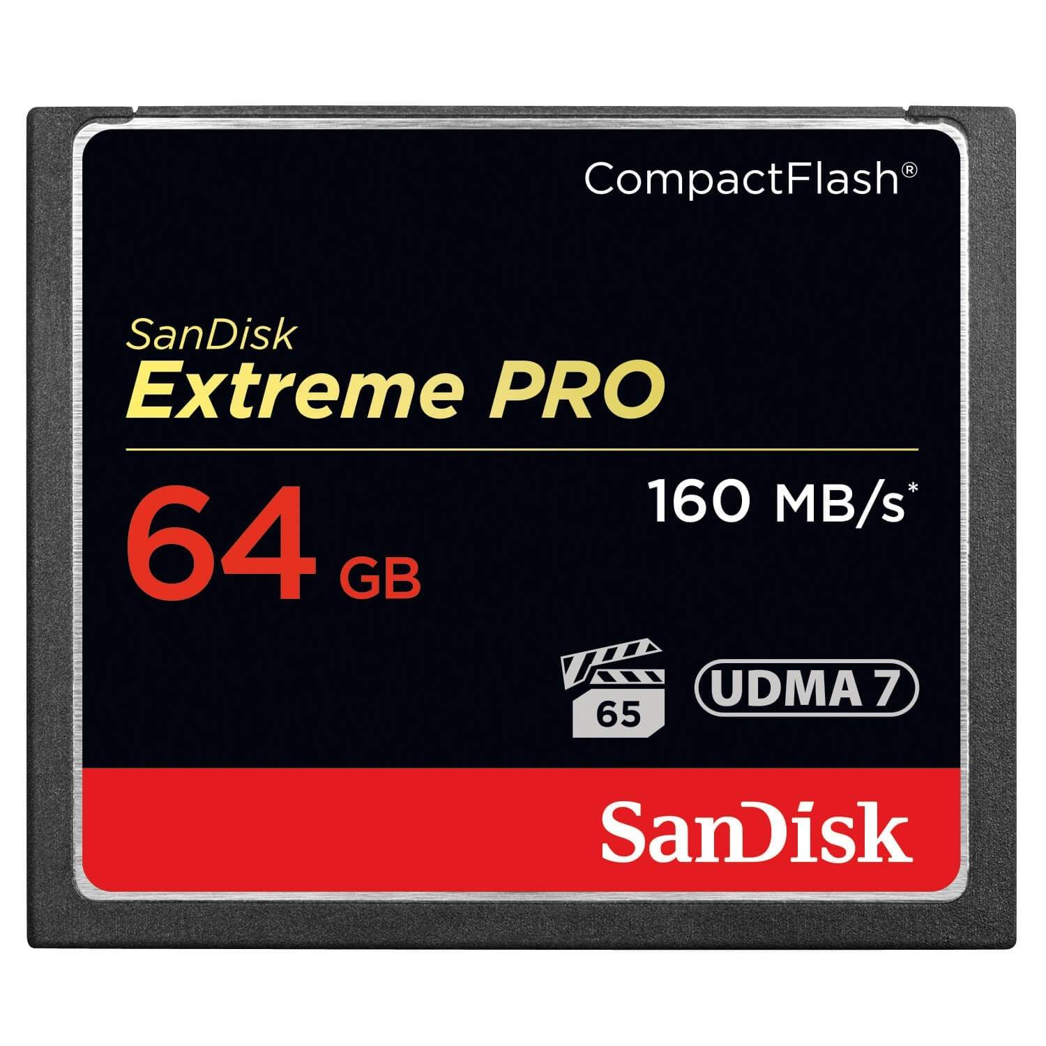 SANDISK Hukommelseskort CF Extreme Pro 64GB 160MB/s UDMA7