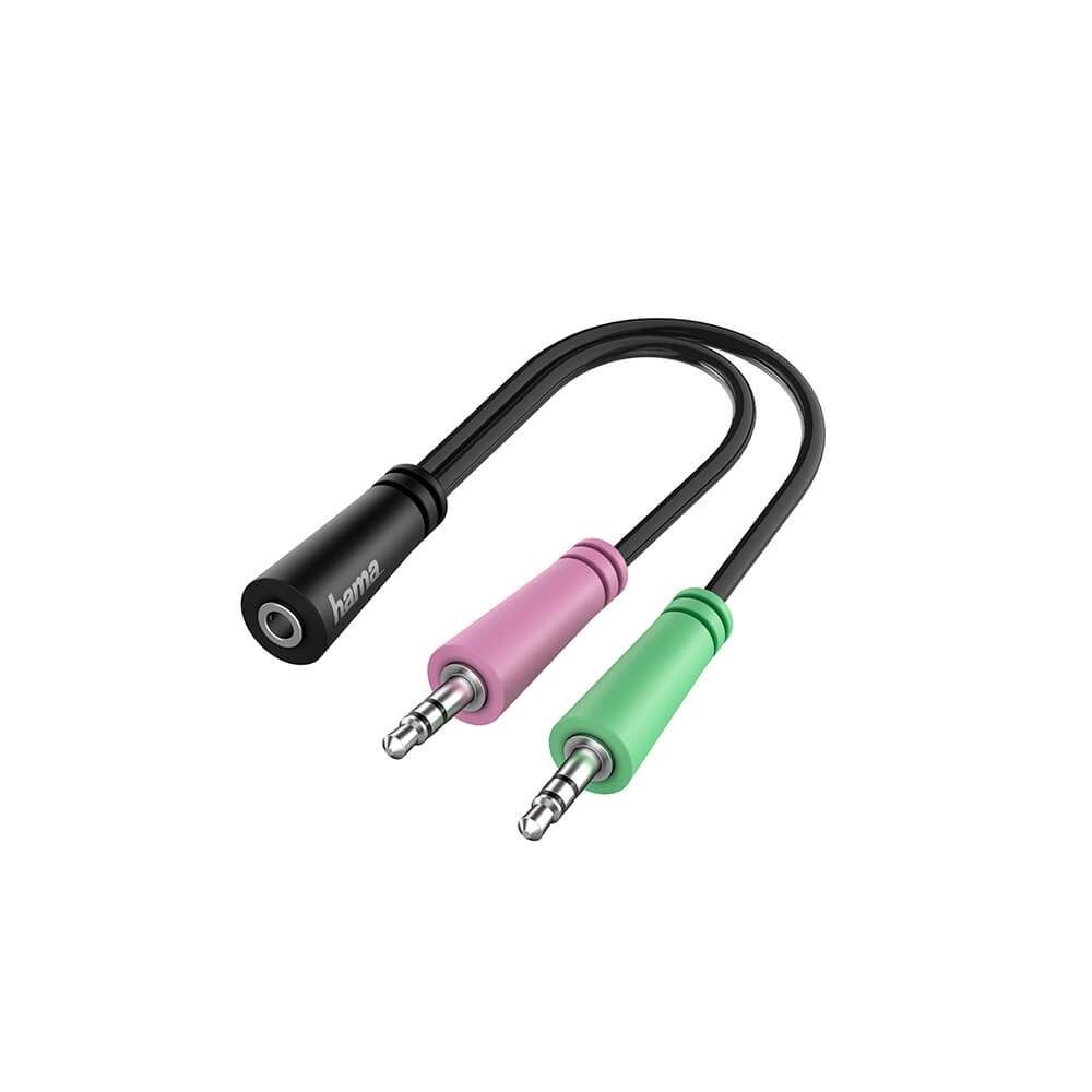 HAMA Adapter Audio 3.5 hun til 2x 3.5 han