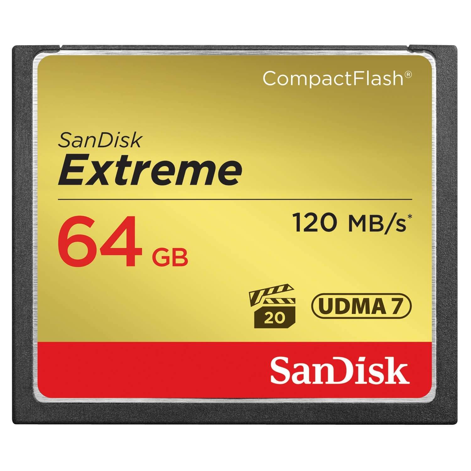 SANDISK Hukommelseskort CF Extreme 64GB 120MB/s UDMA7