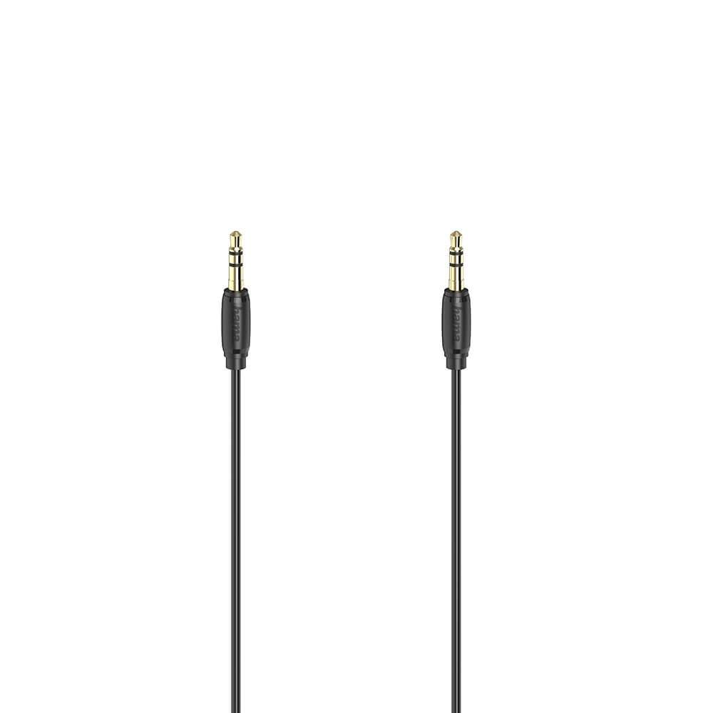 HAMA Cable Audio 3.5mm-3.5mm Gold Plated Ultra Thin 0.5m | Elektronik - Kablar & Adaptrar - Adaptrar & Signalomvandlare - Ljud | Pryloteket