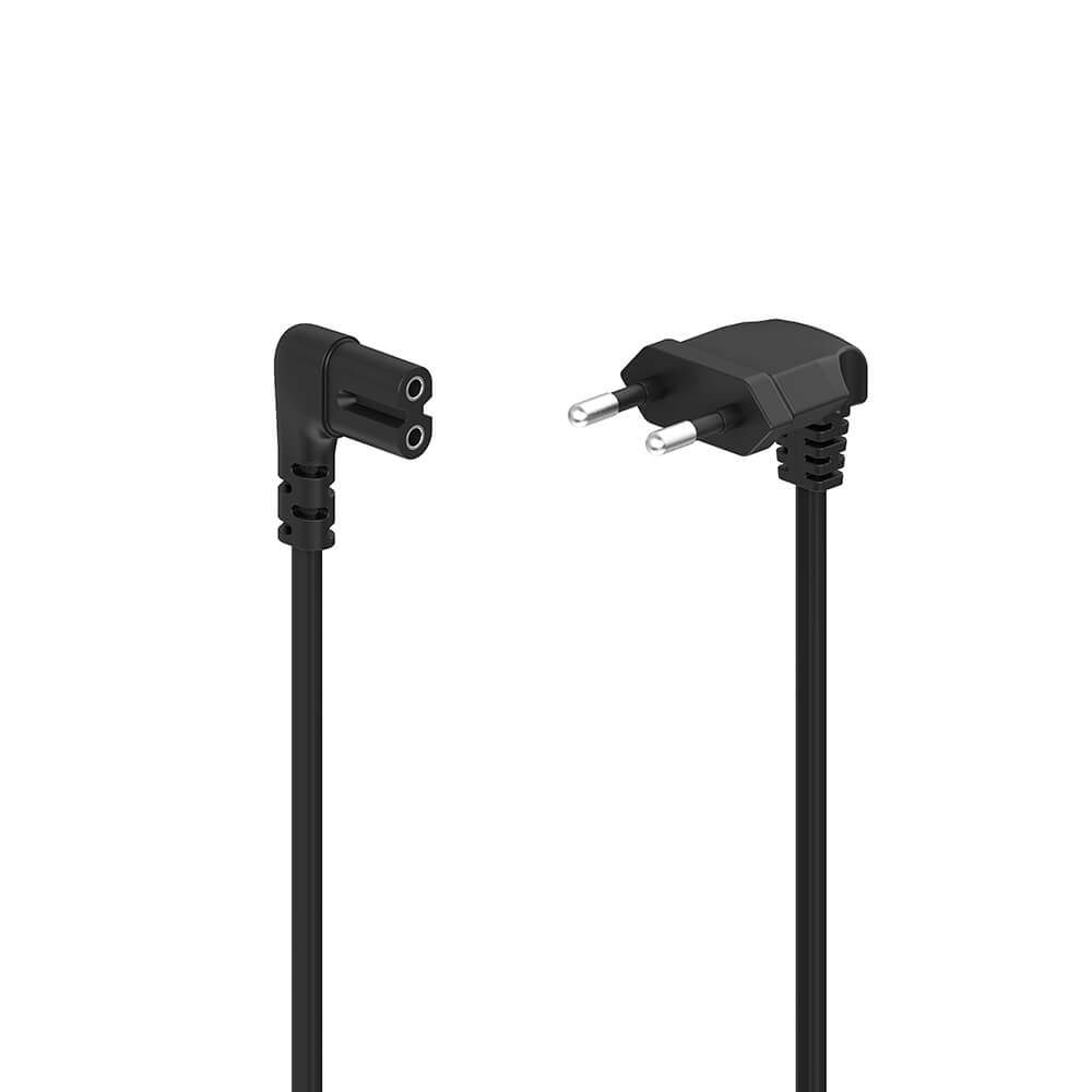 HAMA Power Cable Angled Euro Plug Black 3.0m | Hem & Hobby - Hem & Hushåll - Hushållsapparater | Pryloteket