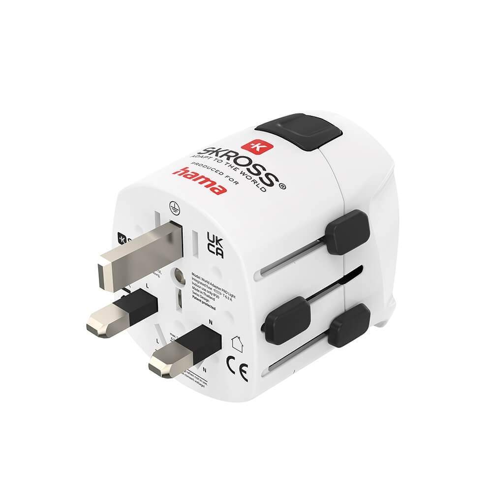 HAMA World Travel Adapter Pro Light 3-pin | Elektronik - Ljud & Bild - Kameror & Tillbehör - Kameror | Pryloteket