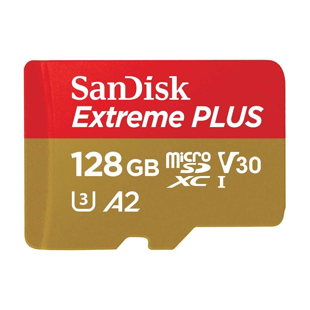 SANDISK MicroSDXC Extreme Plus 128GB 200MB/s A2 C10 V30 UHS-I