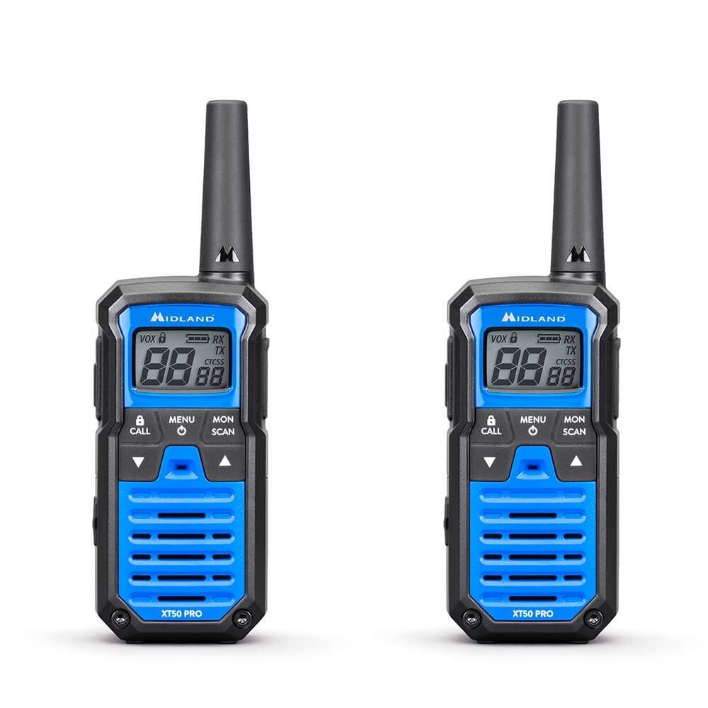 MIDLAND Walkie Talkie XT50 Pro Duo Black/Blue | Sport & Fritid - Friluftsliv & Camping - Walkie Talkies | Pryloteket