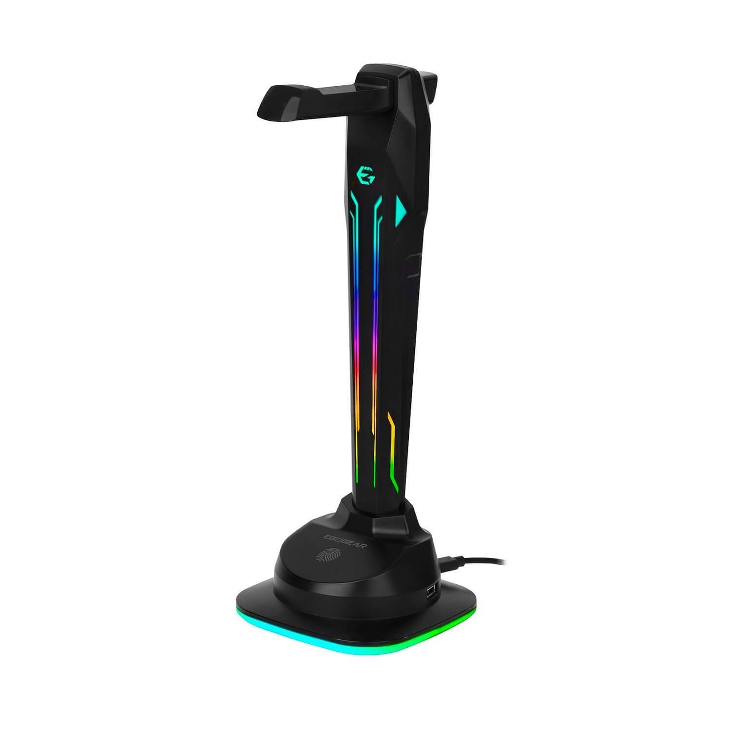 EGOGEAR Headset Stand SAC1 RGB Med 4xUSB-porte og Type-C 1m