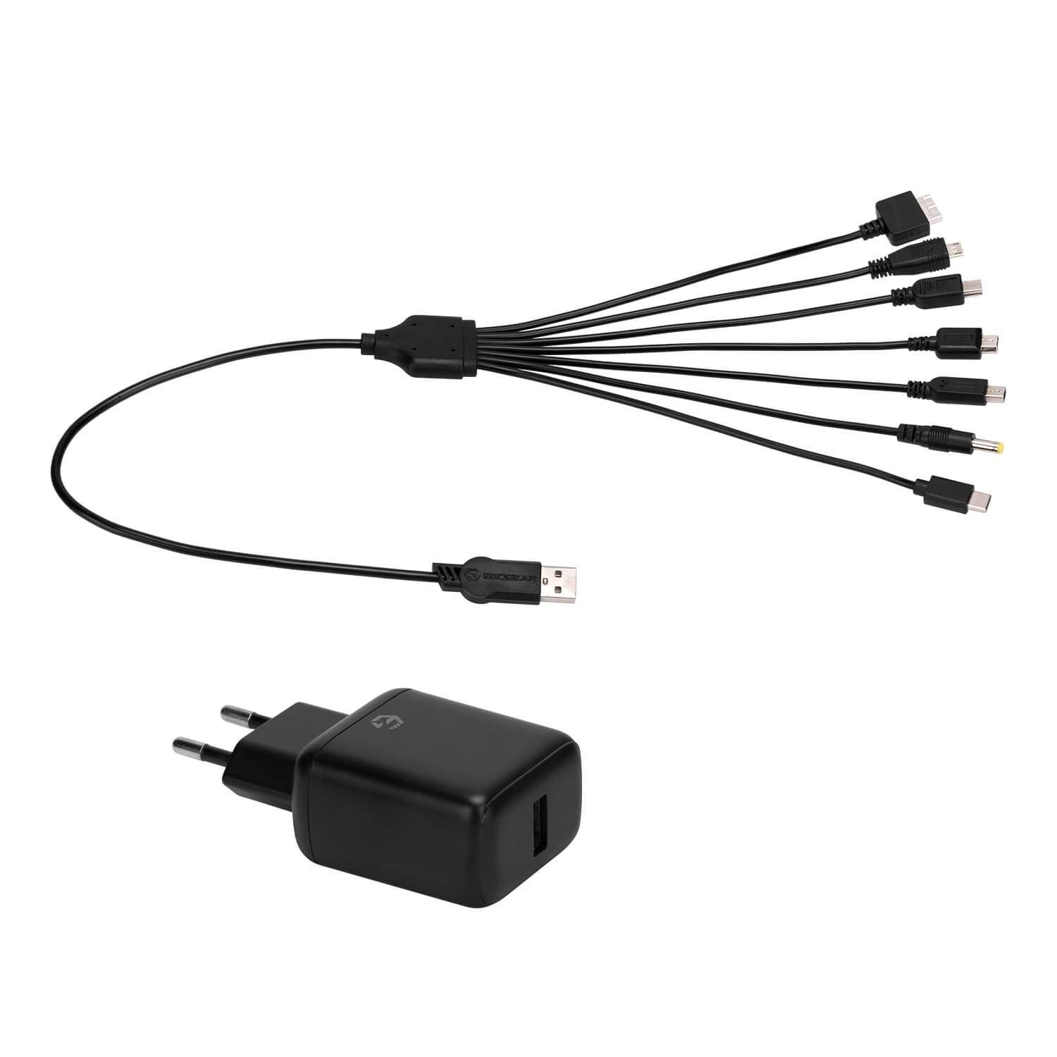 EGOGEAR 7-i-1 kabel SCH7 AC-adapter til retrokonsoller
