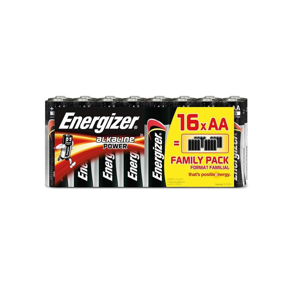 ENERGIZER Batteri AA/LR6 Alkaline Power 16-pak
