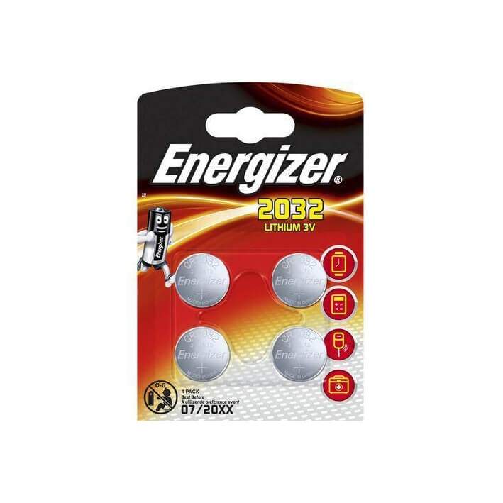 ENERGIZER Batteri CR2032 Lithium 4-pak