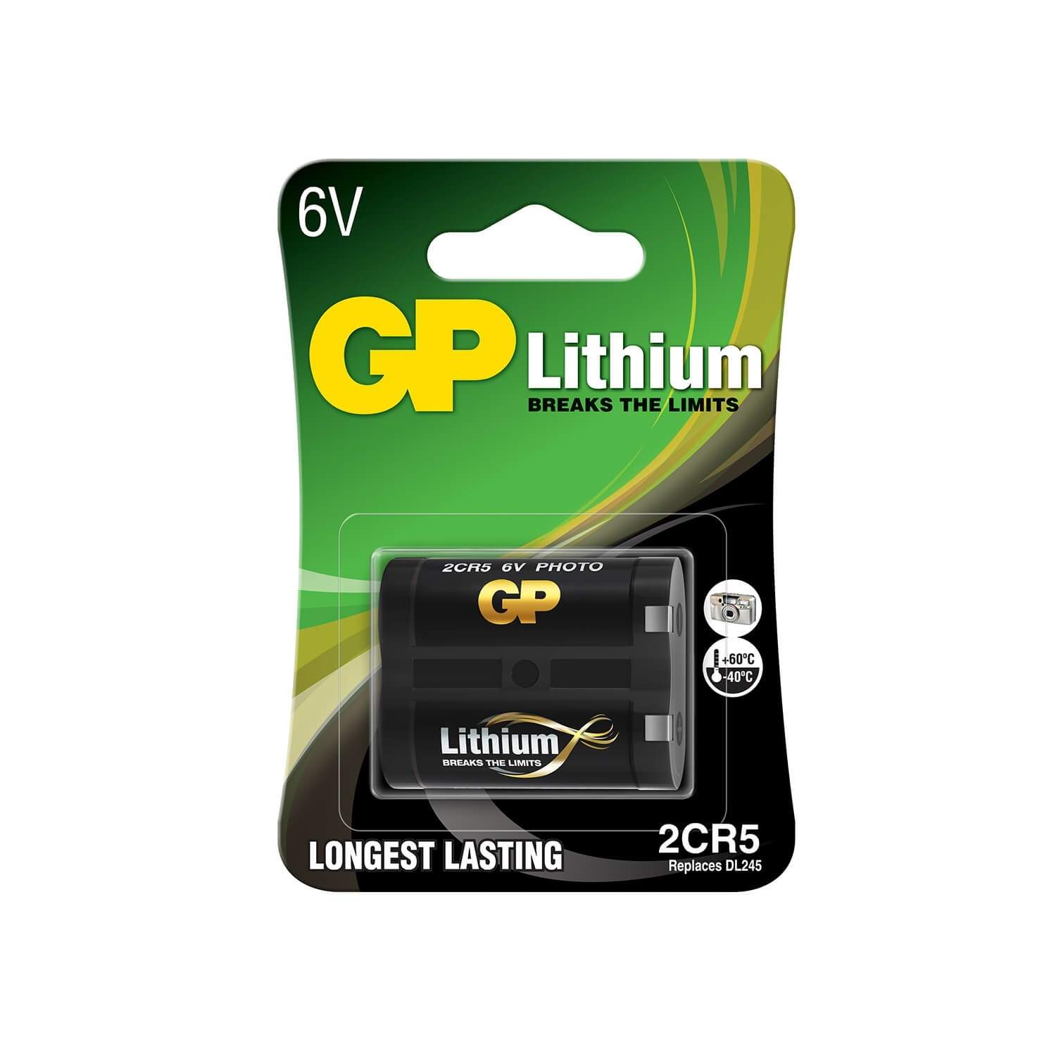 GP Lithium Batteri 2CR5/DL245 1-pak