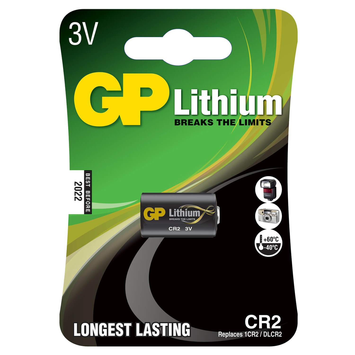 GP Lithium Pro Battery CR2 1-pak