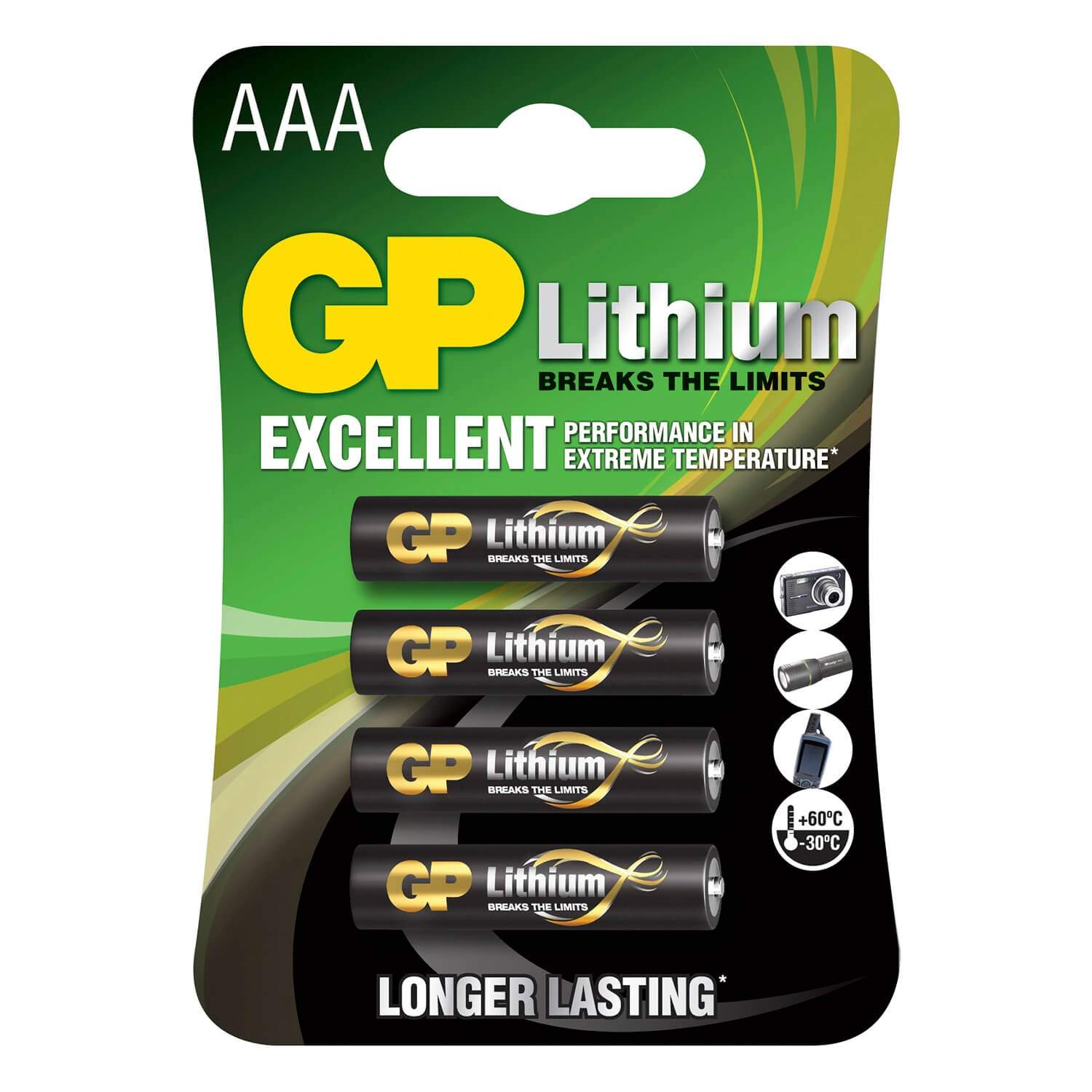 GP Lithium AAA batteri 1,5V 4-pak