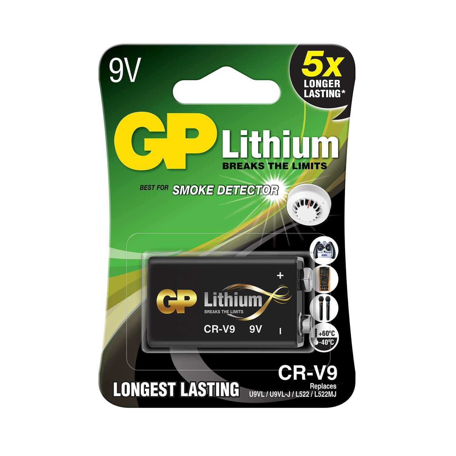 GP Lithium Batteri 9V 1-pak