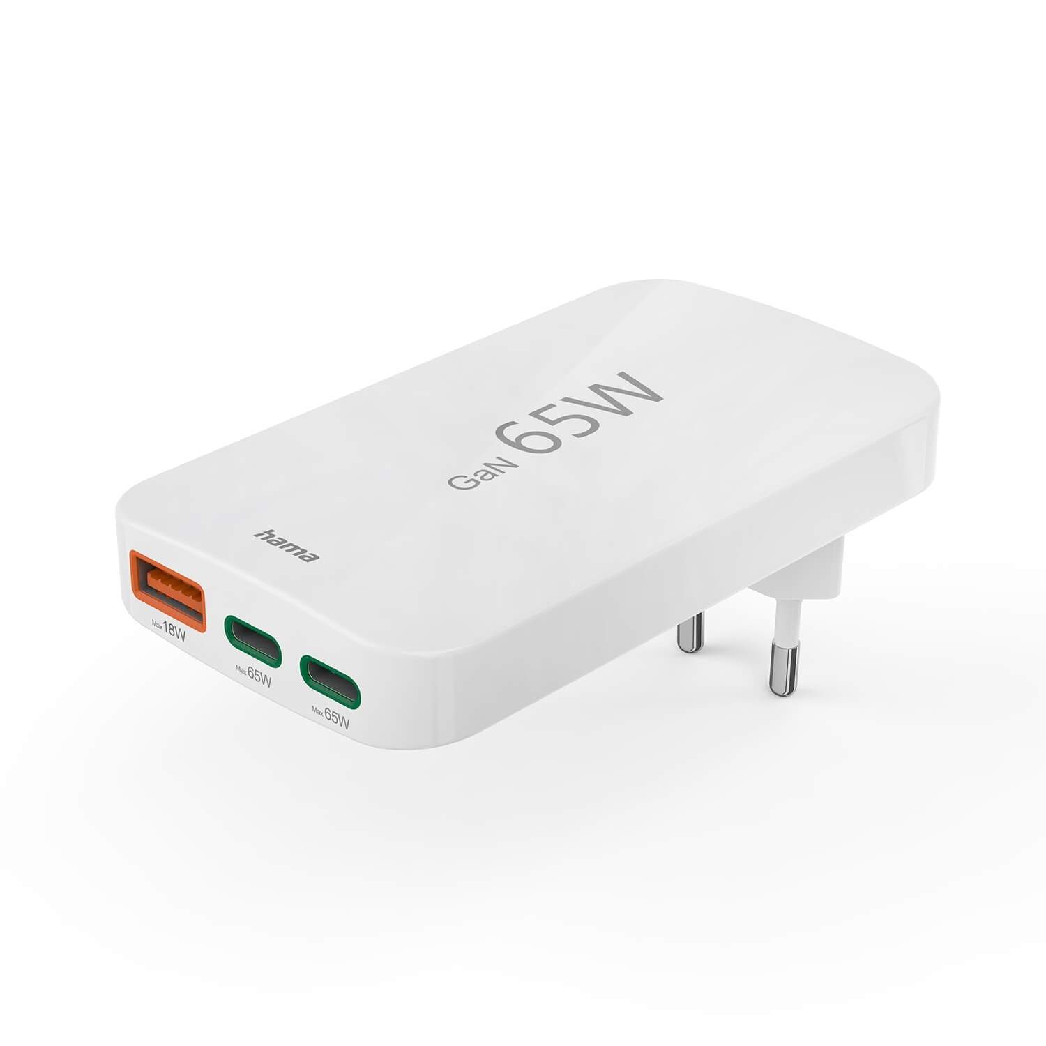 HAMA Laddare 2x USB-C 1x USB-A Flat PD 65W Vit | Elektronik - Speltillbehör - Nintendo - Nintendo Switch - Laddare | Pryloteket