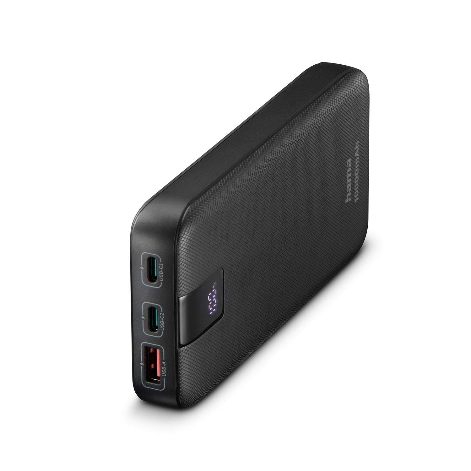 HAMA Powerbank PD 10000mAh 2xUSB-C+1xUSB-A antracit