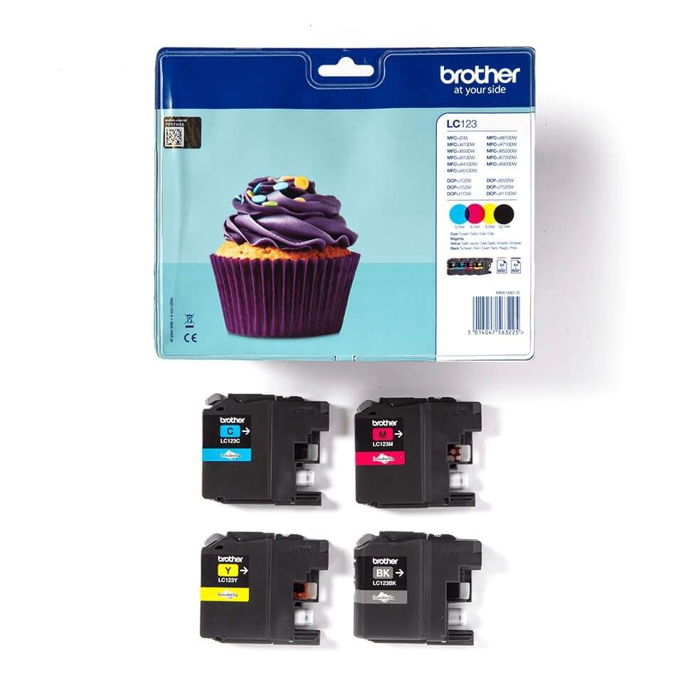 BROTHER Ink LC123VALBPDR LC-123 Multipack