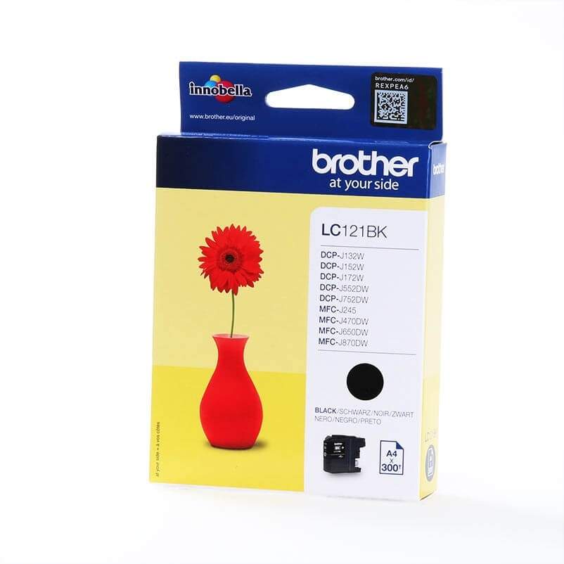 BROTHER Ink LC121BK LC-121 Black | Hem & Hobby | Pryloteket