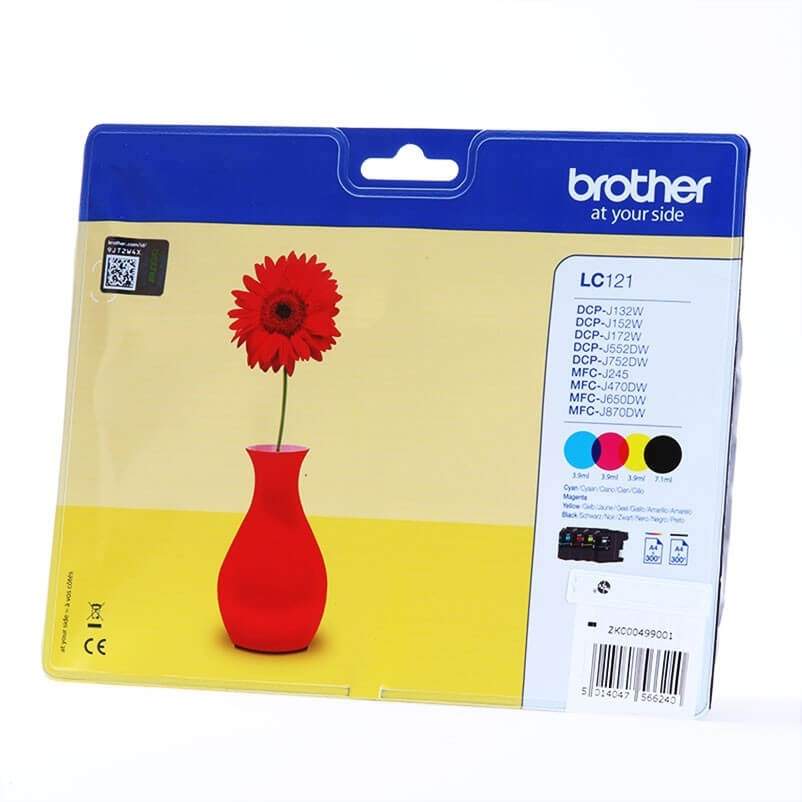 BROTHER Ink LC121VALBPDR LC-121 Multipack
