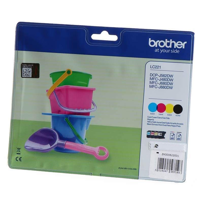 BROTHER Ink LC221VALBPDR LC-221 Multipack