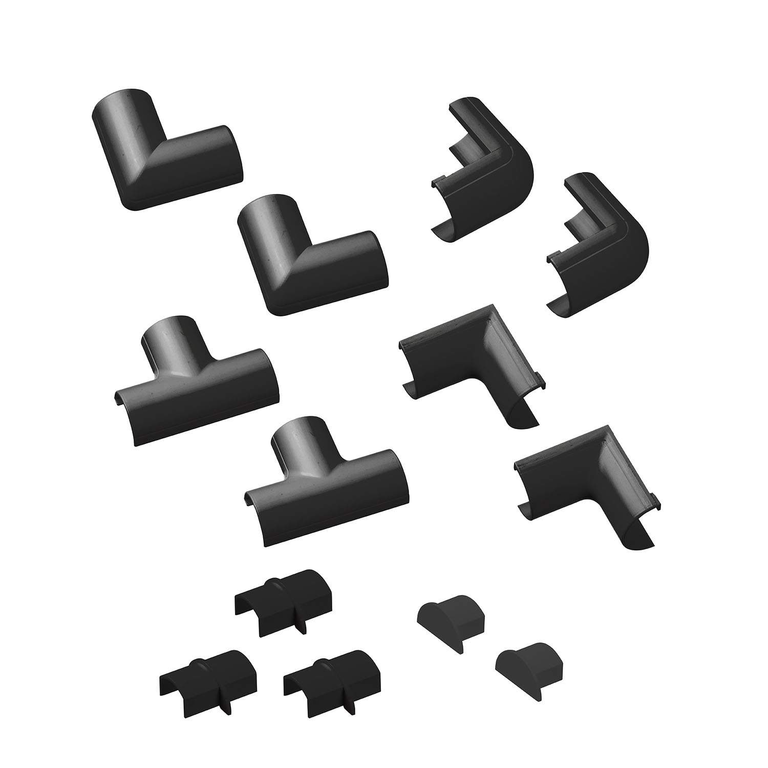 D-LINE tilbehørssæt 20x10 Sort