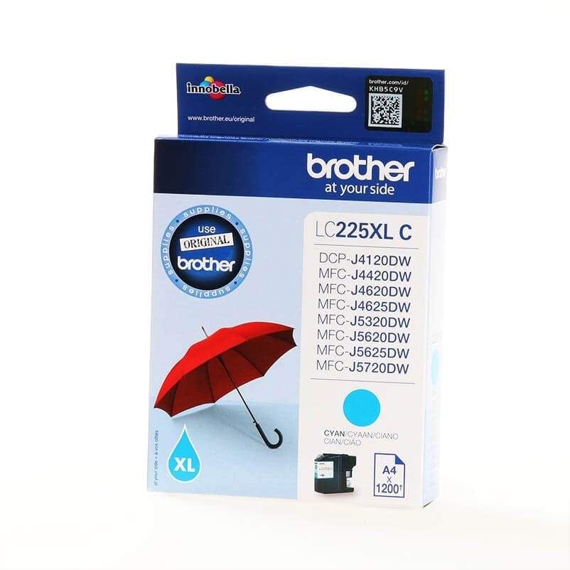 BROTHER Ink LC225XLC LC-225XL Cyan | Hem & Hobby | Pryloteket