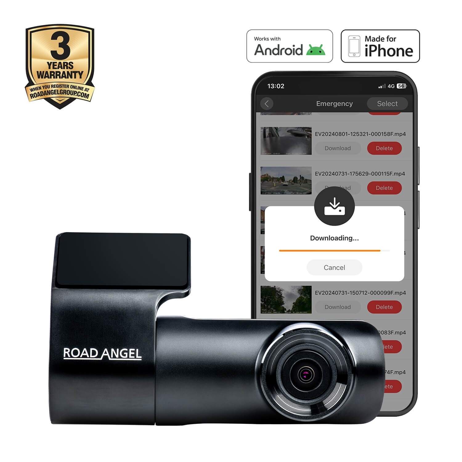 ROAD ANGEL Dash Cam Halo Start 1080p