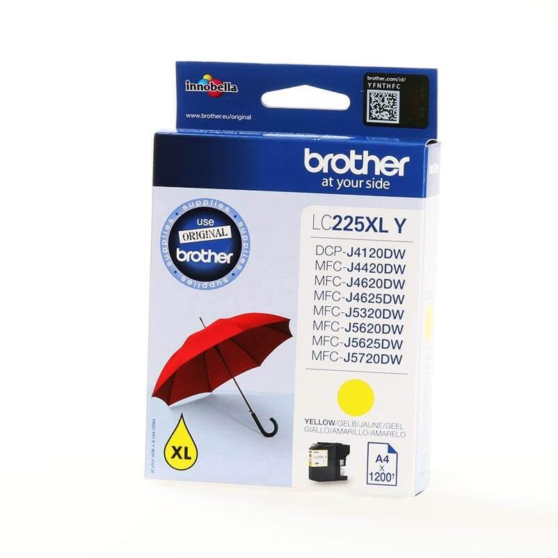 BROTHER Ink LC225XLY LC-225XL Gul