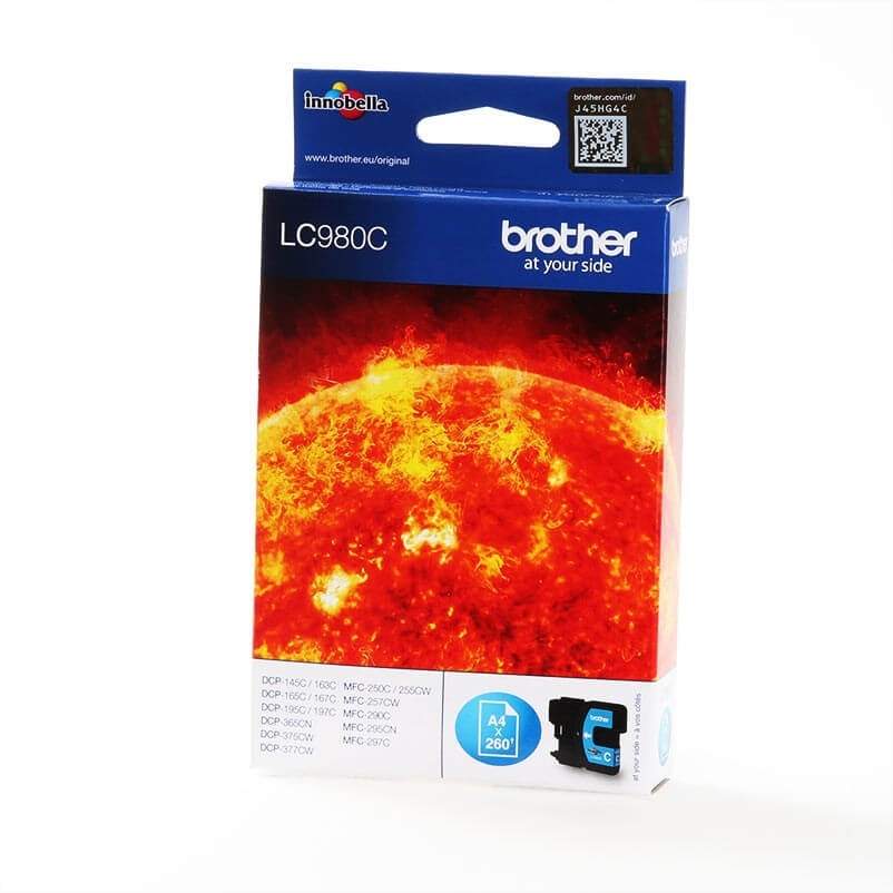 BROTHER Ink LC980C LC-980 Cyan | Hem & Hobby | Pryloteket