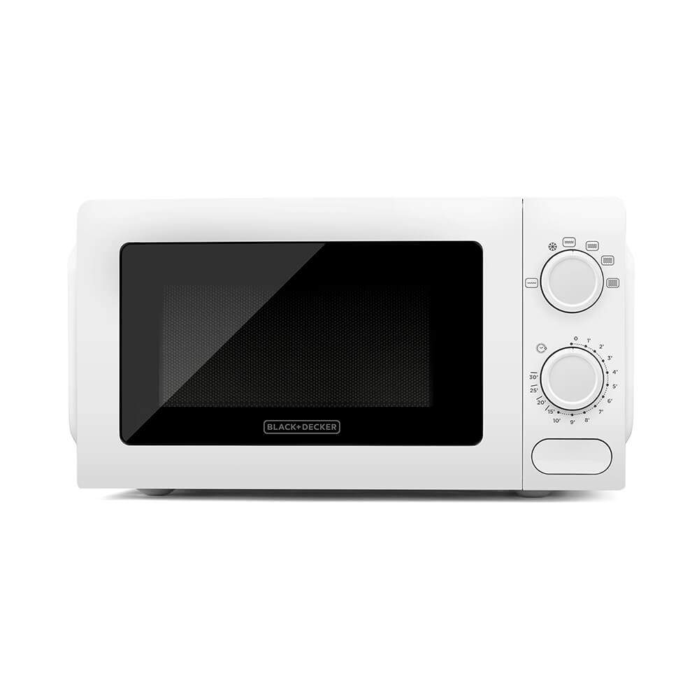 BLACK+DECKER Mikroovn 20L 700W Hvid