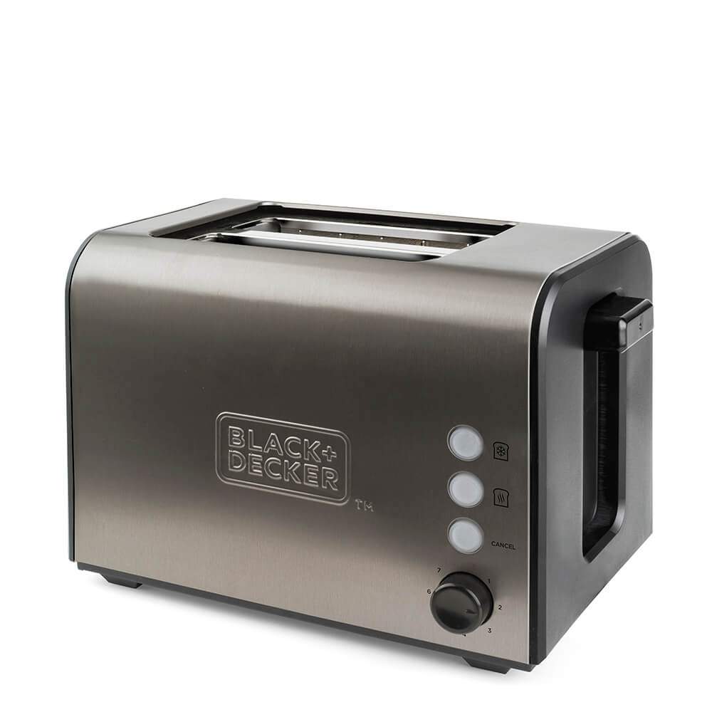 BLACK+DECKER Brødrister 2-Slice Børstet