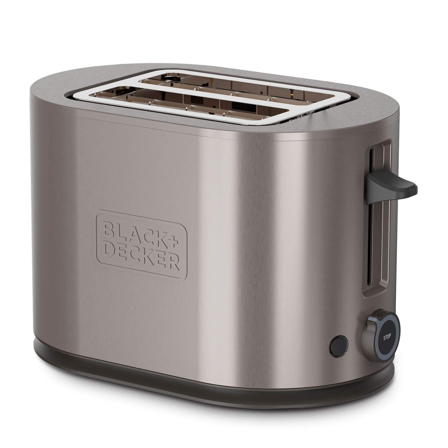 BLACK+DECKER Brødrister 2 Slot 900W Inox
