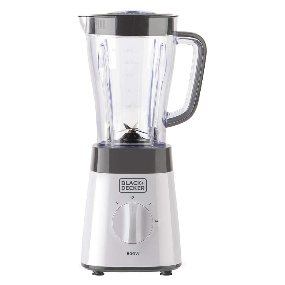 BLACK+DECKER Krukkeblender 500W Hvid