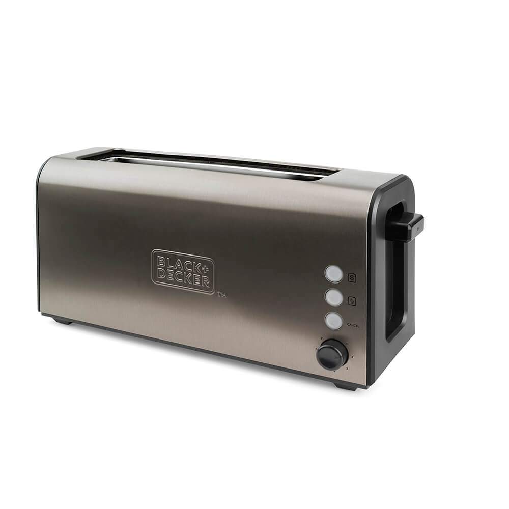 BLACK+DECKER Brødrister Lang Slot Børstet