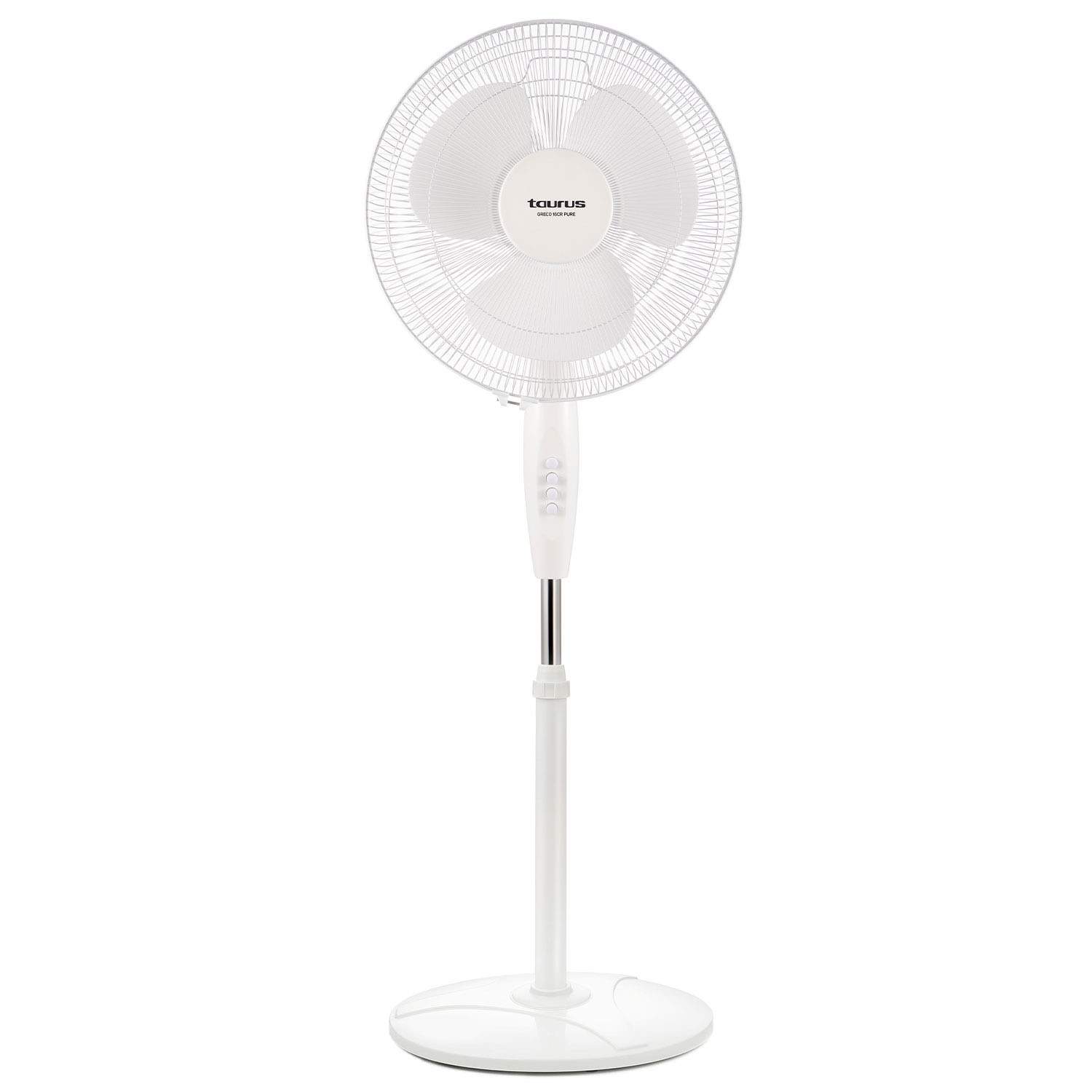 TAURUS Stand Fan 40cm GRECO 16CR Pure White