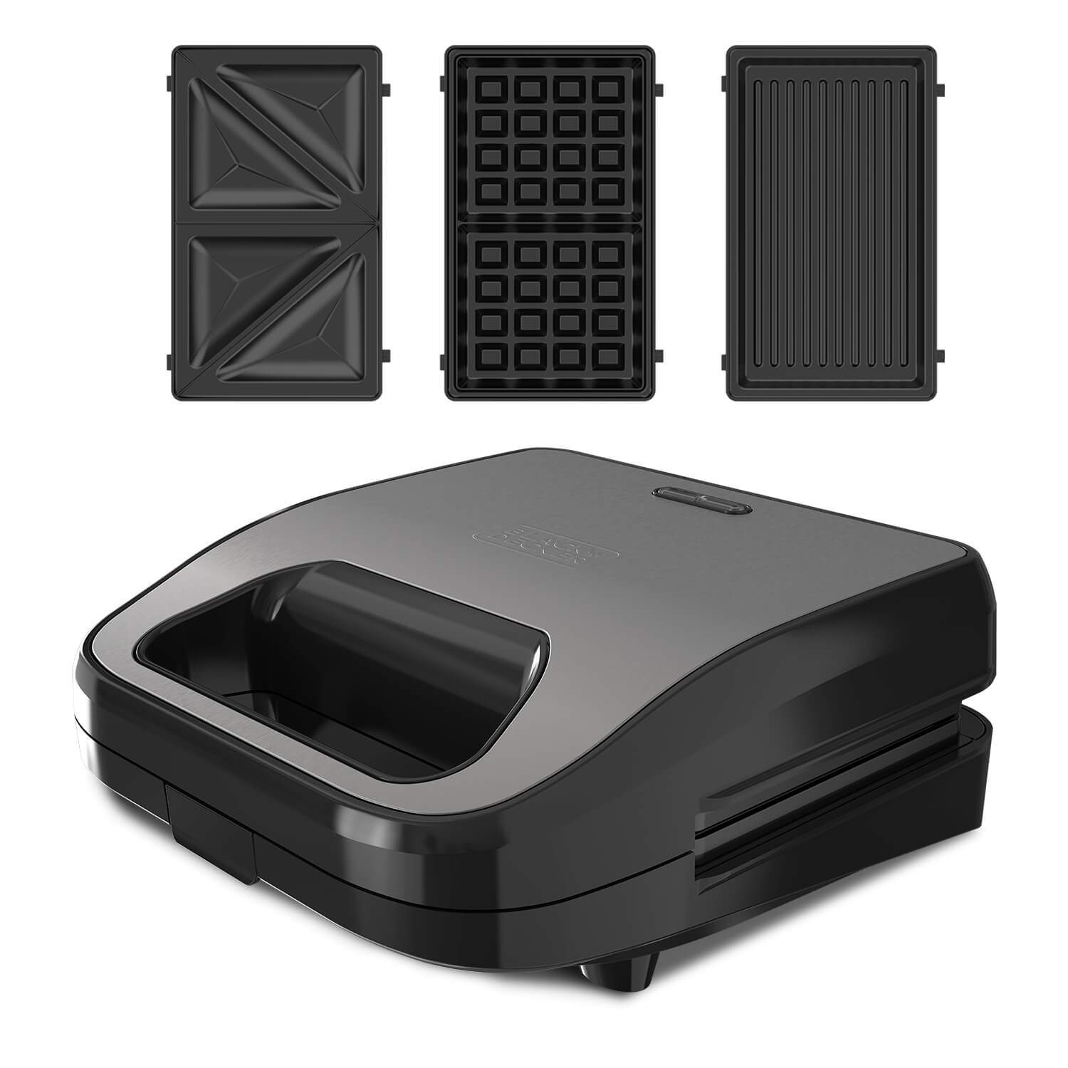 BLACK+DECKER Sandwichmaskine Grill Sandwichvaffel