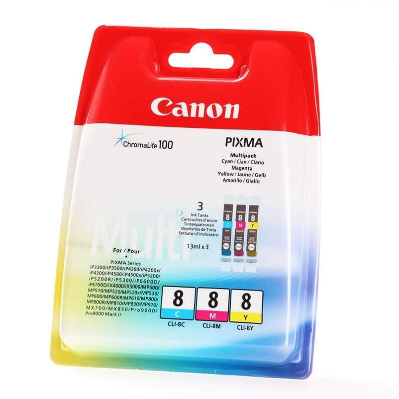 CANON Ink 0621B029 CLI-8 C/M/Y