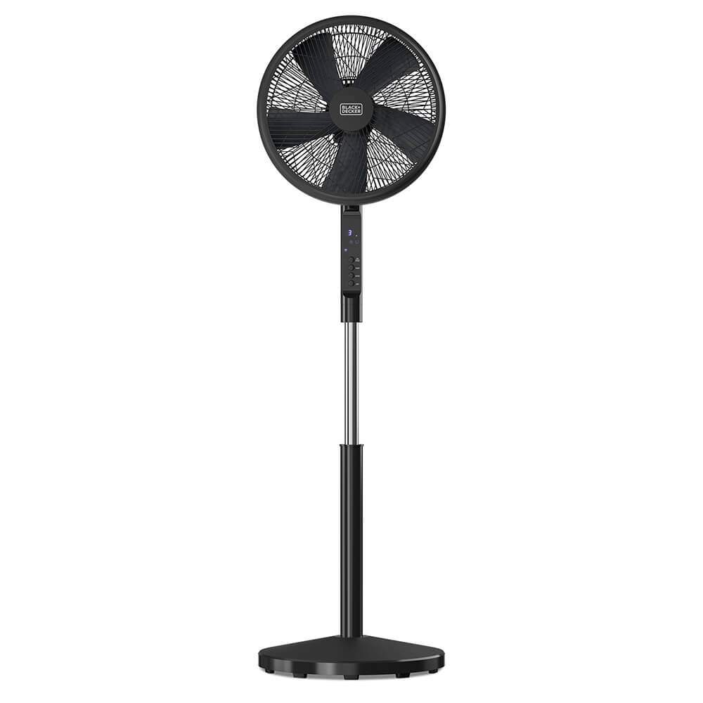 BLACK+DECKER Piedestal Fan 5 Blade Sort 50W
