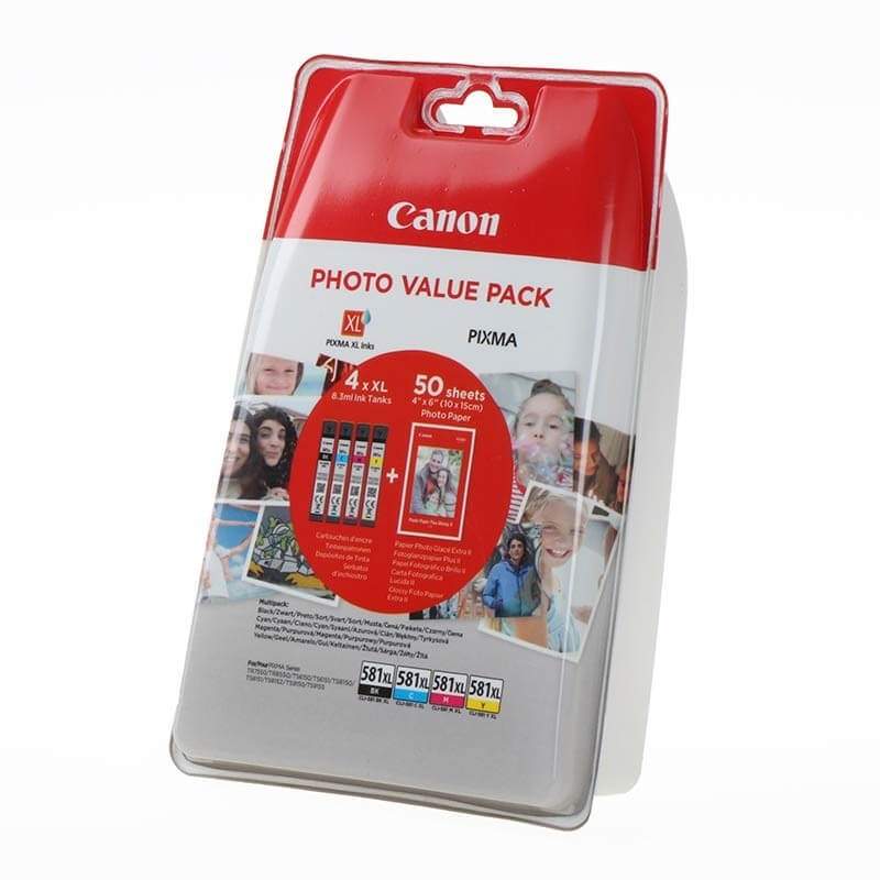 CANON Ink 2052C004 CLI-581XL Multipack + Papir