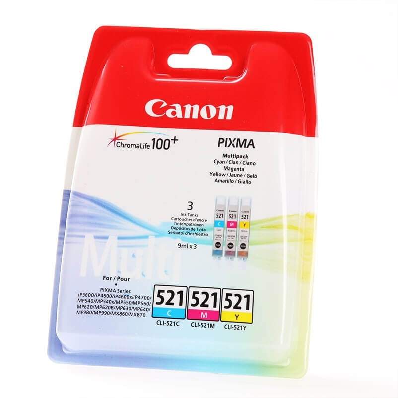 CANON Ink 2934B010 CLI-521 Multipack C/M/Y