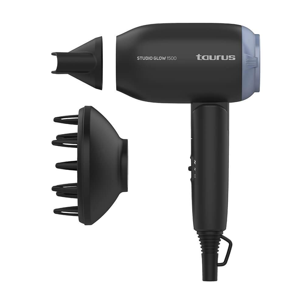 TAURUS Hair Dryer 1400W Studio Glow 1500 Black | Hem & Hobby | Pryloteket
