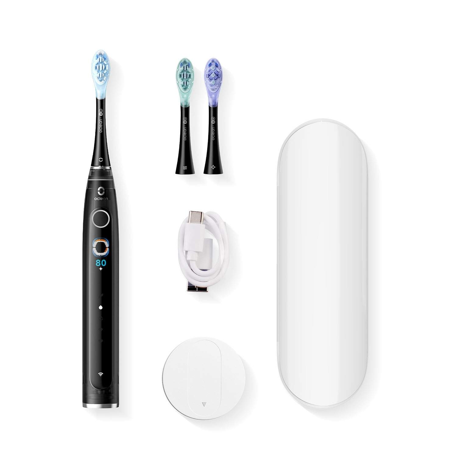 OCLEAN Elektrisk tandbørste X Pro 20 Sæt Sort