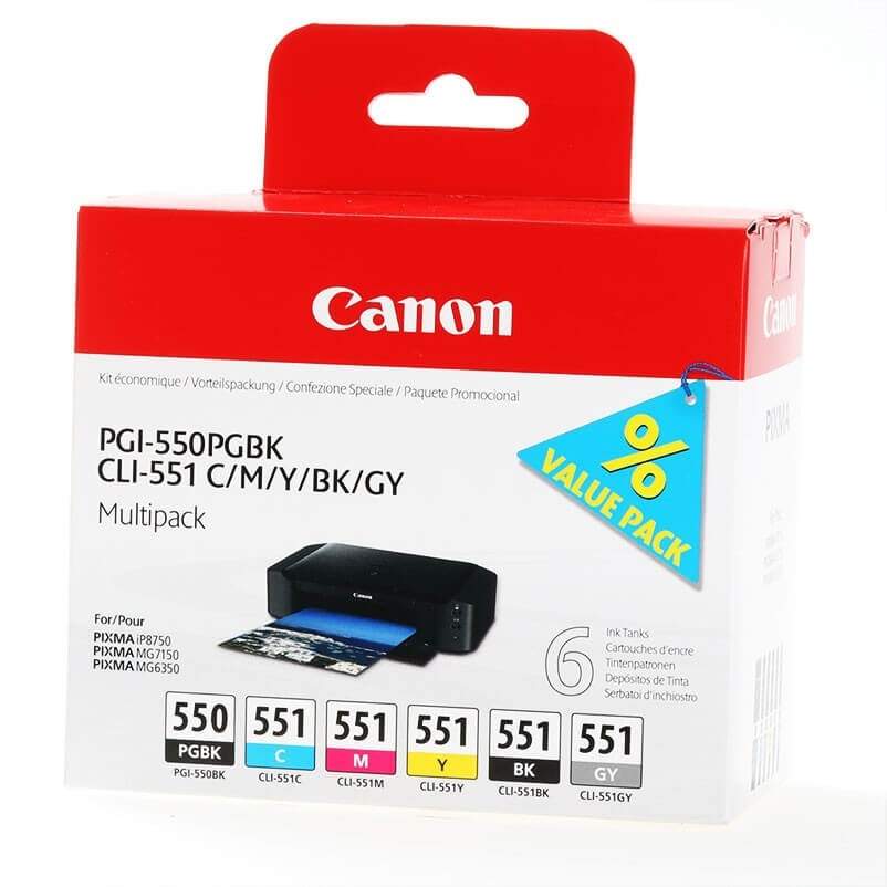 CANON Ink 6496B005 PGI-550/CLI-551 Multipack