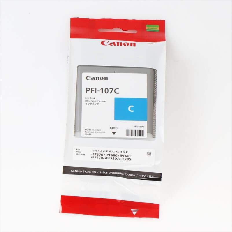 CANON blæk 6706B001 PFI-107 Cyan